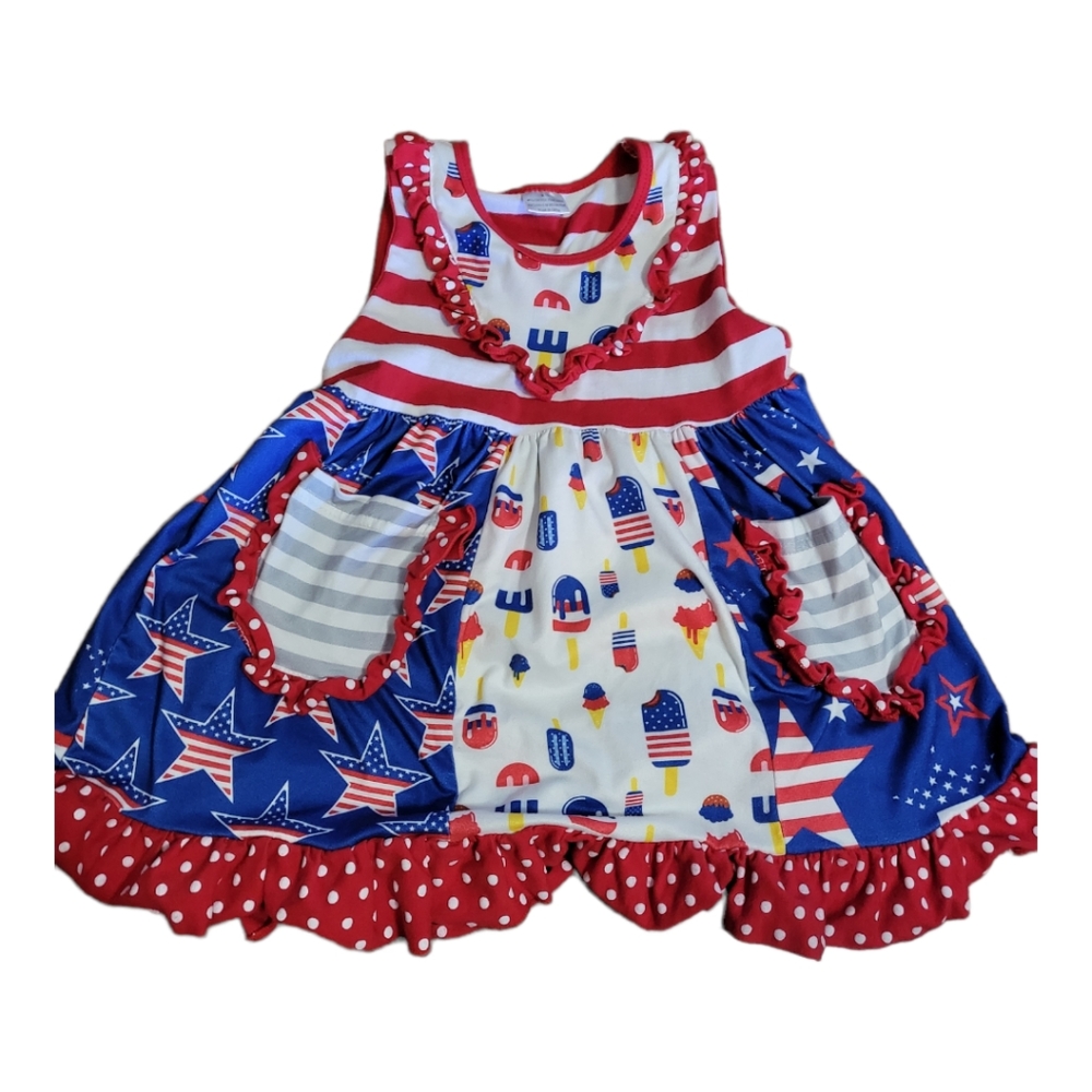 💥 3 for $20💥 Girls size 6/7 patriotic set
